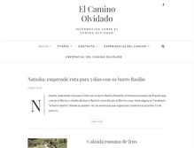 Tablet Screenshot of elcaminoolvidado.com